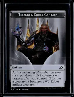 Robot 10 / Tezzeret, Cruel Captain 11 - Foil - Token - EOE - NM - MTG - Image 2