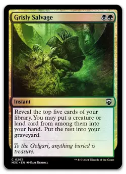 Grisly Salvage (Ripple Foil) #263 (NM) Modern Horizons 3 M3C Magic MTG - Image 1