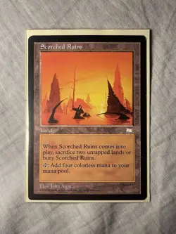 Scorched Ruins MTG Weatherlight Regular Magic the Gathering Card - Image 1