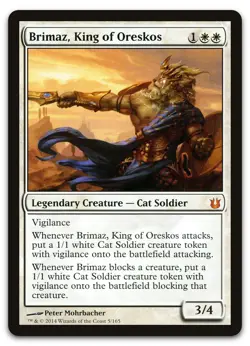 Brimaz, King of Oreskos #5 (LP) Born of the Gods BNG Magic MTG - Image 1