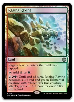 Raging Ravine (Ripple Foil) #367 (NM) Modern Horizons 3 M3C Magic MTG - Image 1