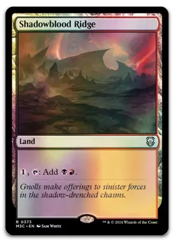 Shadowblood Ridge (Ripple Foil) #373 (NM) Modern Horizons 3 M3C Magic MTG - Image 1