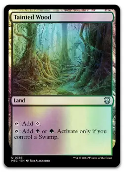 Tainted Wood (Ripple Foil) #383 (NM) Modern Horizons 3 M3C Magic MTG - Image 1