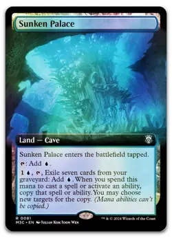 Sunken Palace (Extended Art) (Ripple Foil) #81 NM Modern Horizons 3 Magic MTG - Image 1