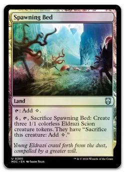 Spawning Bed (Ripple Foil) #380 (NM) Modern Horizons 3 M3C Magic MTG - Image 1