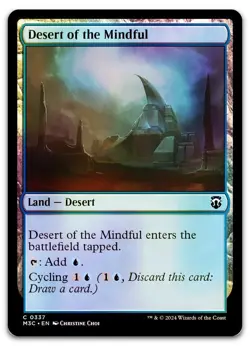 Desert of the Mindful (Ripple Foil) #337 (NM) Modern Horizons 3 M3C Magic MTG - Image 1