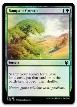 Rampant Growth (Ripple Foil) #240 (NM) Modern Horizons 3 M3C Magic MTG - Image 1