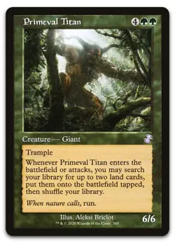 Primeval Titan #365 (NM) Time Spiral Remastered TSR Magic MTG - Image 1