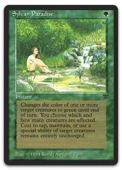 Sylvan Paradise (LP) Legends LEG Magic MTG - Image 1
