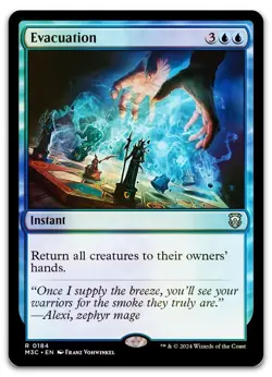 Evacuation (Ripple Foil) #184 (NM) Modern Horizons 3 M3C Magic MTG - Image 1