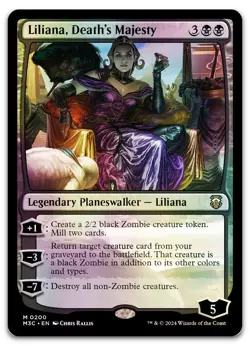 Liliana, Death's Majesty (Ripple Foil) #200 (NM) Modern Horizons 3 M3C Magic MTG - Image 1
