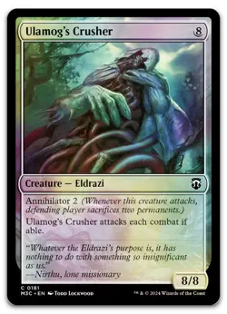 Ulamog's Crusher (Ripple Foil) #161 (NM) Modern Horizons 3 M3C Magic MTG - Image 1