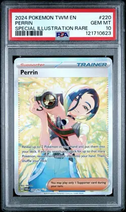 Pokemon Twilight Masquerade Perrin Trainer Special Illustration 220/167 PSA 10 - Image 1