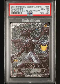 PSA 10 Pokemon 2021 Zekrom 114 Full Art Celebrations 25th Anniversary classic - Image 1