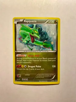 Pokemon Rayquaza XY64 - Black Star Promo, Cosmos Holo w/ Swirl - Image 1