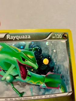 Pokemon Rayquaza XY64 - Black Star Promo, Cosmos Holo w/ Swirl - Image 2