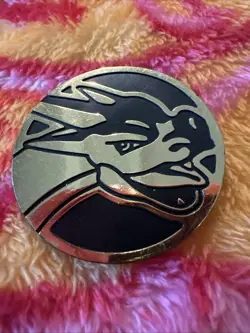 Mega Charizard Y Gold/Black Holo Pokemon Coin - Image 1