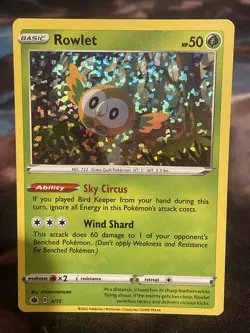 Rowlet 2/15 2022 Mcdonald's Promo Holo Rare Pokemon Card Pokemon TCG - Image 1
