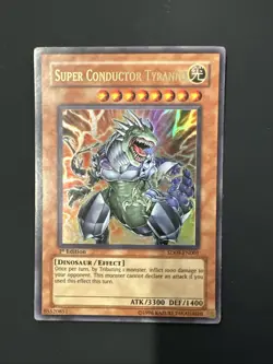 Yugioh Super Conductor Tyranno SD09-EN001 Ultra Rare 1st Ed NM - Image 1