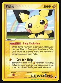 Pichu - 21/108 - Rare - EX Power Keepers - Pokemon Card - Image 1