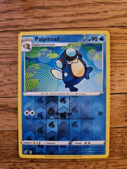 Pokemon TCG Rebel Clash Card | Palpitoad 045/192 Uncommon Reverse Holo - Image 1