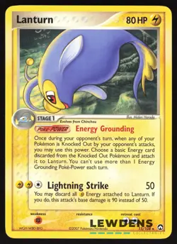 Lanturn - 15/108 - Rare - EX Power Keepers - Pokemon Card - Image 1