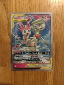 Gardevoir & Sylveon GX 130/214 Sm-Unbroken Bonds Holo Tag Team Pokemon Card NM - Image 1