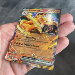 Pokemon Card Charizard ex 006/165 Double Rare Scarlet & Violet 151 Near Mint - Image 2