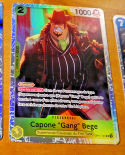 ONE PIECE FRANCAISE CARD GAME HOLO CARTE CARTE CAPONE OP11-101 SR FR MINT - Image 1
