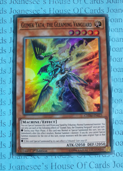 CHIM-EN023 Gizmek Yata, the Gleaming Vanguard Super Rare Yu-Gi-Oh Card 1st New - Image 1