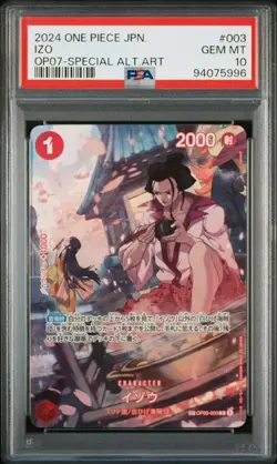 PSA 10 Izo R SP OP03-003 2024 ONE PIECE Card Japanese - Image 1
