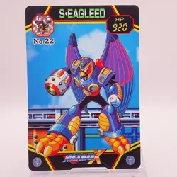S Eagleed Mega Man X Vintage Bandai Capcom Trading Card TCG Japan No 22 - Image 1
