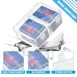 300 Card Storage Box Compatible with Mtg TCG Clear Plastic Trading Card Stora... - Image 3