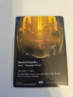 Sacred Foundry Borderless MTG EoE Nm/M - Image 1