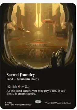 Sacred Foundry Borderless FOIL MTG EoE Nm/M - Image 1