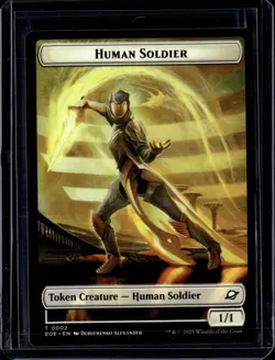 Human Soldier 2 / Lander 8 - Token - EOE - NM - MTG Magic the Gathering - Image 1