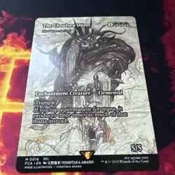 MAGIC FINAL FANTASY THE CLOUDSEA DJINN (BORDERLESS) M 16 MYTHIC FIN MTG MINT!! - Image 1