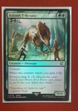 Balamb T-Rexaur - 173 - Foil - FIN - NM - MTG Magic the Gathering - Image 1