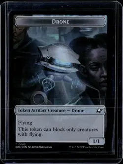 Drone 3 / Lander 5 - Foil - Token - EOE - NM - MTG Magic the Gathering - Image 1