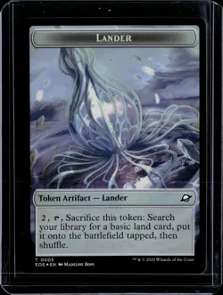 Drone 3 / Lander 5 - Foil - Token - EOE - NM - MTG Magic the Gathering - Image 2