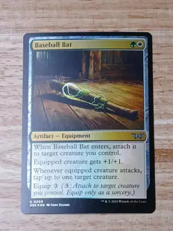 MTG - Baseball Bat (Foil) - Duskmourn NM - Image 1