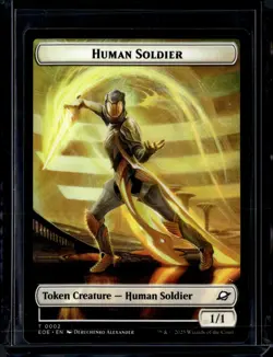 Human Soldier 2 / Lander 7 - Token - EOE - NM - MTG Magic the Gathering - Image 1