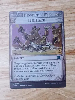 MTG Magic the Gathering Humiliate Breaking News NM FOIL - Image 1