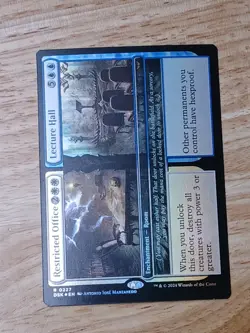 MTG FOIL RESTRICTED OFFICE LECTURE HALL Duskmourn: House of Horror NM - Image 1