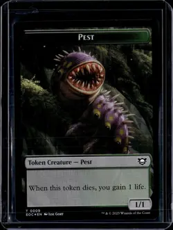 Pest 9 / Bird 3 - Foil - Token - EOE - NM - MTG Magic the Gathering - Image 1