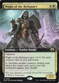 MTG - (Extended Art) WIGHT OF THE RELIQUARY - Modern Horizons 3 (R) NM - Image 1