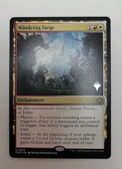 Windcrag Siege Tarkir Dragonstorm Promo Magic The Gathering MTG M/NM - Image 1