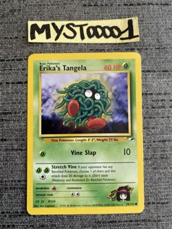 Carte Pokemon Erika’s Tangela 79/132 Gym Heroes Wizard Anglais Occasion - Image 1