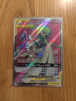 2019 POKEMON SM UNBROKEN BONDS #204/214 GARDEVOIR & SYLVEON GX ULTRA RARE - Image 1