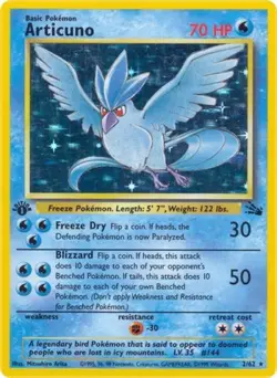 Pokemon Articuno (2) HP Unlimited Normal Fossil - Image 1